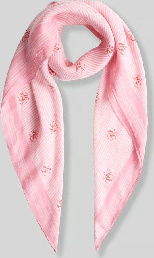 Tommy Hilfiger sjaal TH Script Monogram roze - Foto 5