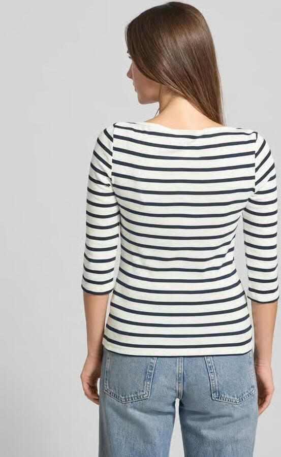 TOMMY HILFIGER Dames Tops & T-shirts Slim Cody Boat-nk 3 4slv Multi - Foto 9