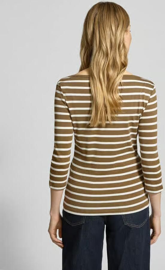 TOMMY HILFIGER Dames Tops & T-shirts Slim Cody Boat-nk 3 4slv Khaki - Foto 5