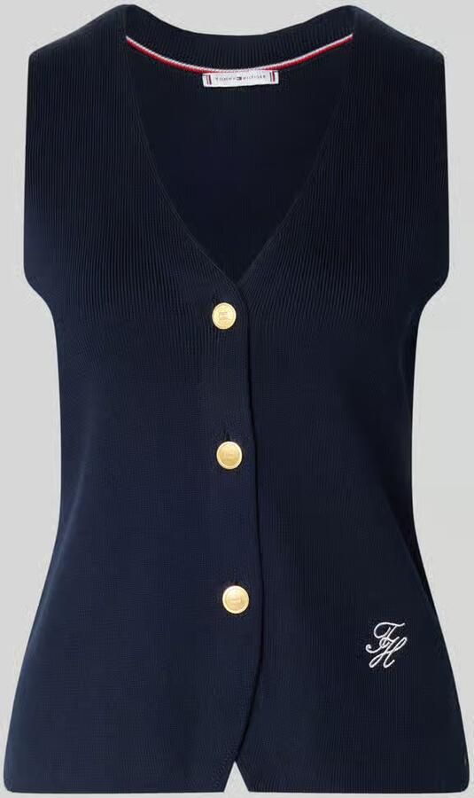 Tommy Hilfiger slim fit bodywarmer van puur katoen - Foto 2
