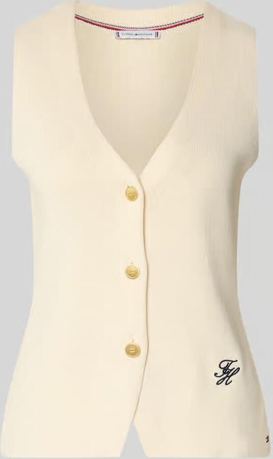 Tommy Hilfiger slim fit bodywarmer van puur katoen - Foto 2