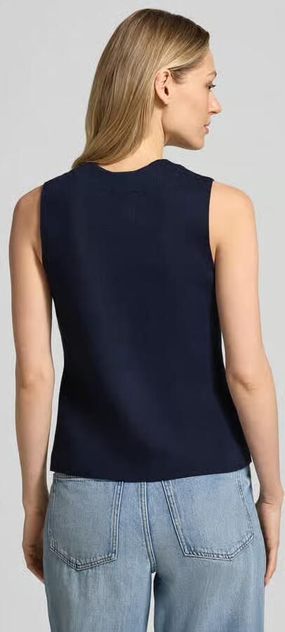 Tommy Hilfiger slim fit bodywarmer van puur katoen