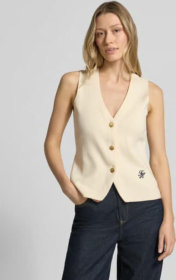 Tommy Hilfiger slim fit bodywarmer van puur katoen - Foto 2