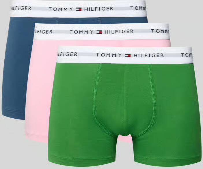 Tommy Hilfiger Slim fit boxershort van katoenmix in een set van 3 stuks