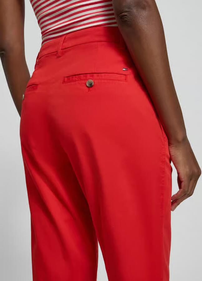 Tommy Hilfiger slim fit chino van katoenmix