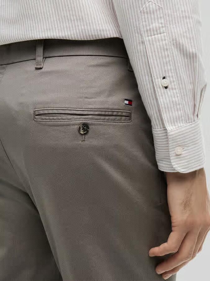 Tommy Hilfiger Slim Fit chino van katoenmix model 'BLEECKER'