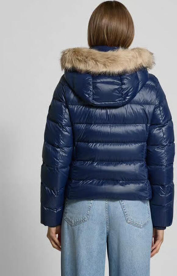 Tommy Hilfiger Slim fit donsjack in glanzende look
