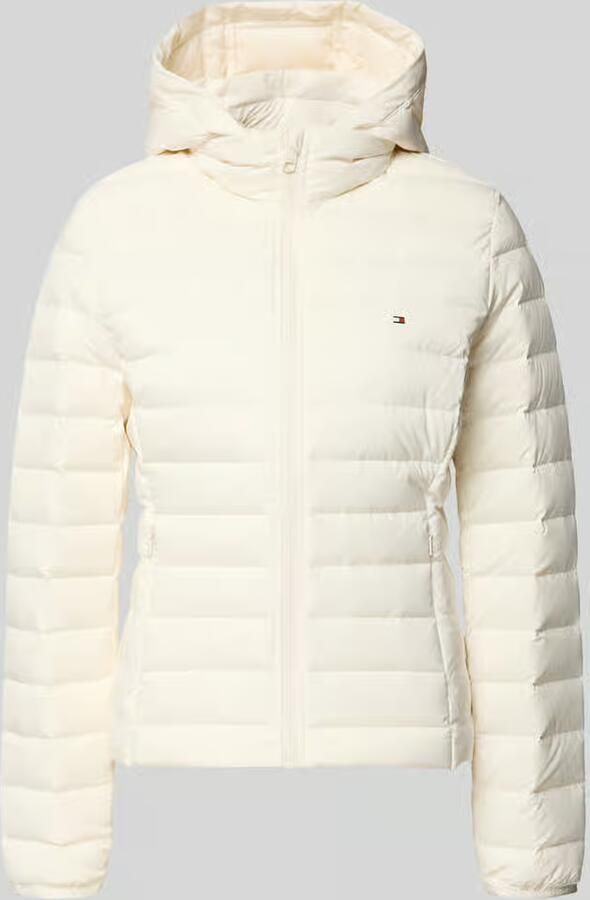 Tommy Hilfiger Slim fit donsjack met afneembare capuchon