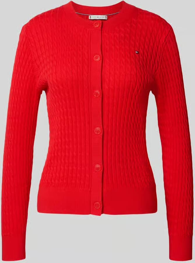 Tommy Hilfiger slim fit gebreid jack van puur katoen - Foto 2