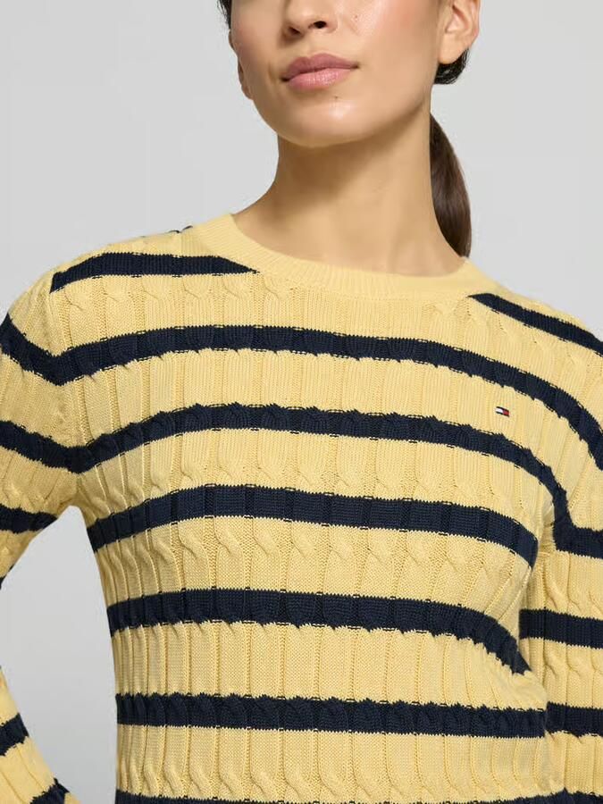 Tommy Hilfiger Slim fit gebreide pullover van puur katoen - Foto 2