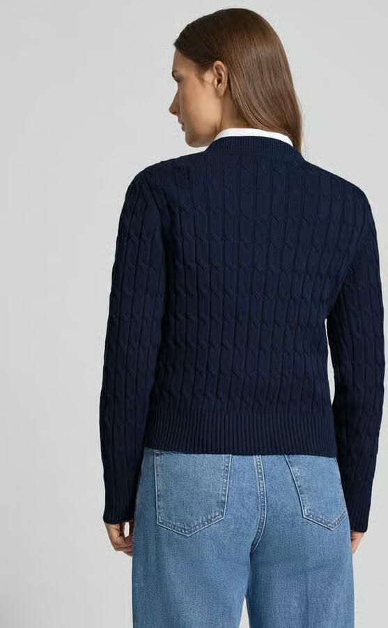 Tommy Hilfiger Slim fit gebreide pullover van puur katoen - Foto 2