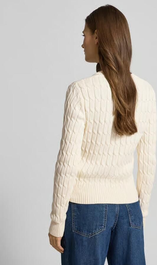 TOMMY HILFIGER Dames Truien & Vesten Co Cable Mid Gg C-nk Ls Swt Creme - Foto 6