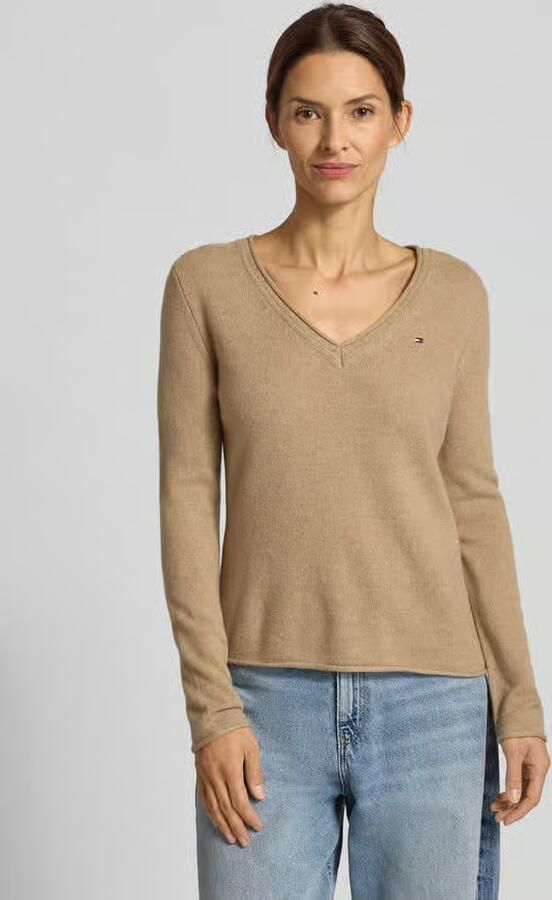 Tommy Hilfiger Slim fit gebreide pullover van zuivere wol - Foto 7