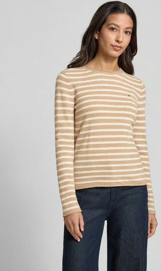 Tommy Hilfiger Slim fit gebreide pullover van zuivere wol - Foto 7