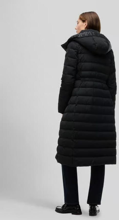 Tommy Hilfiger Slim Fit lange donsjas met stormboeien - Foto 3