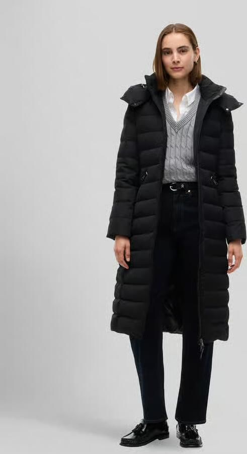 Tommy Hilfiger Slim Fit lange donsjas met stormboeien - Foto 2