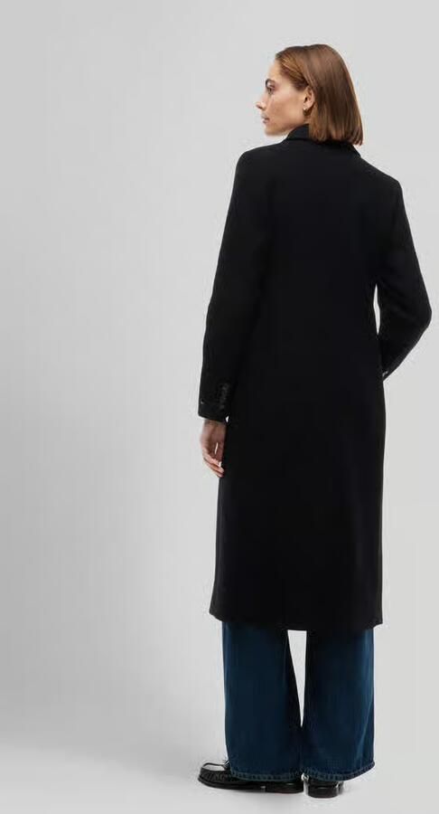 Tommy Hilfiger Slim fit lange jas van wolmix - Foto 3