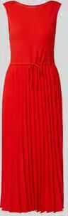Tommy Hilfiger slim fit midi-jurk van viscosemix