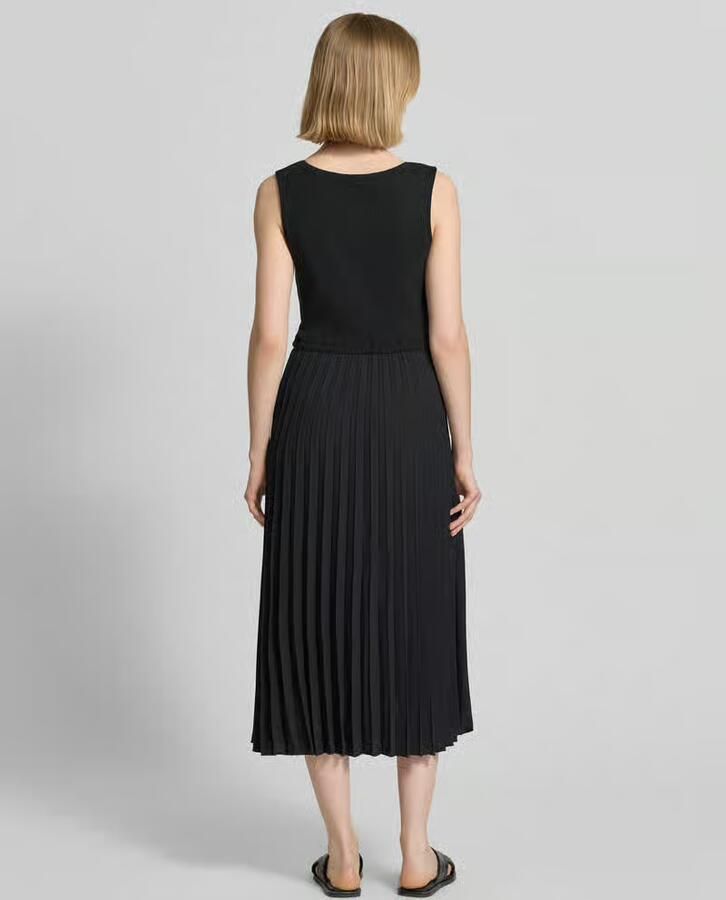 Tommy Hilfiger slim fit midi-jurk van viscosemix