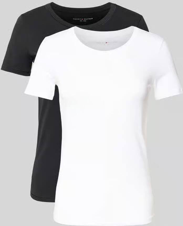 Tommy Hilfiger Regular fit top met bandjes van katoenmix in een set van 2 stuks