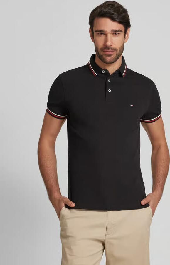Tommy Hilfiger Polo Shirt Korte Mouw Tipped Slim Fit - Foto 11