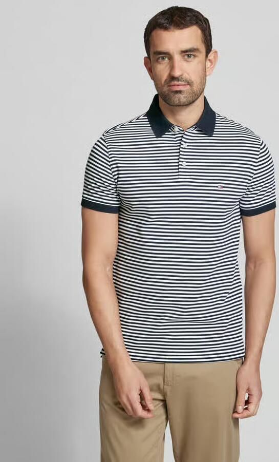 Tommy Hilfiger Slim fit poloshirt van een mix van katoen en elastaan - Foto 7