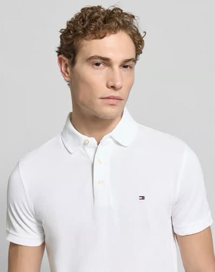 Tommy Hilfiger Poloshirt 1985 SLIM POLO Merkborduurwerk van katoen-piqué - Foto 15