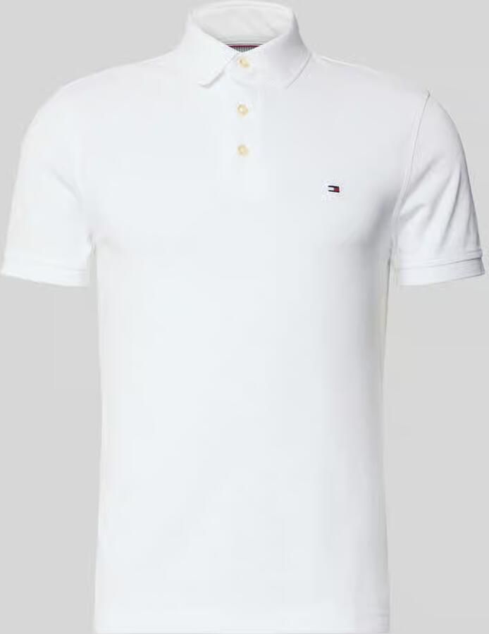 Tommy Hilfiger Poloshirt 1985 SLIM POLO Merkborduurwerk van katoen-piqué - Foto 14