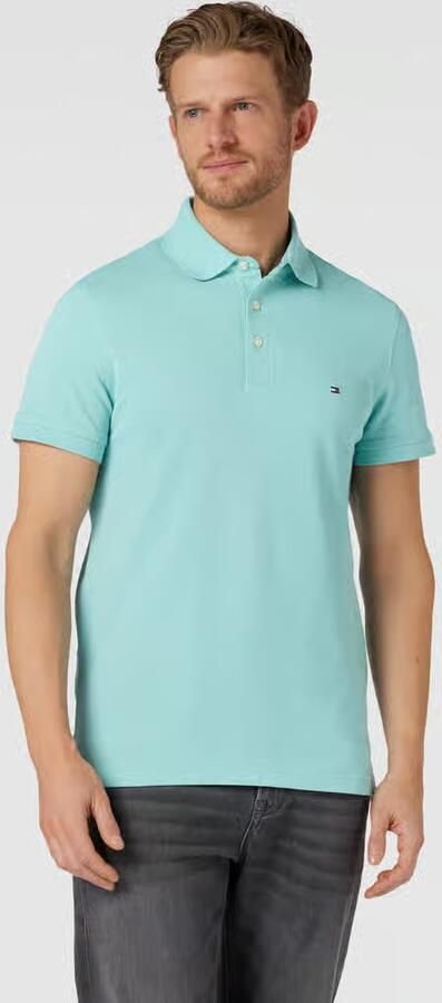 Tommy Hilfiger Slim fit poloshirt van een mix van katoen en elastaan - Foto 7