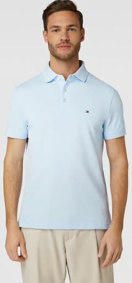 Tommy Hilfiger Poloshirt 1985 SLIM POLO van iets gestructureerd piqué - Foto 7