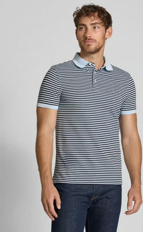 Tommy Hilfiger Slim fit poloshirt van een mix van katoen en elastaan - Foto 4