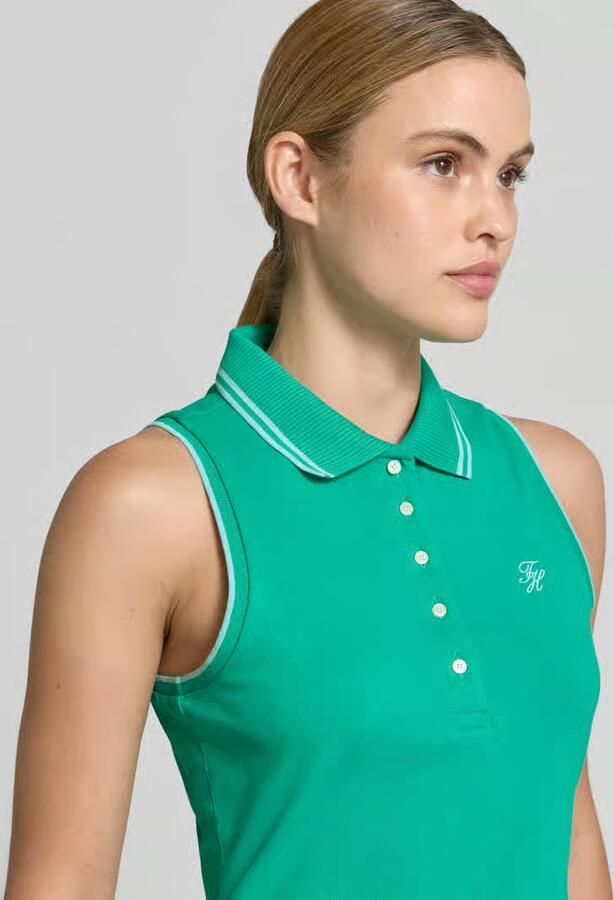 Tommy Hilfiger slim fit poloshirt van katoenmix