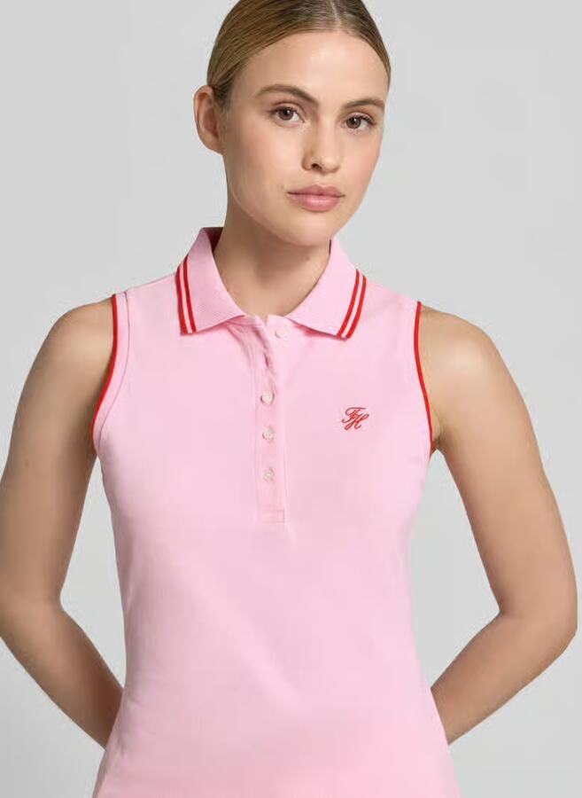 Tommy Hilfiger slim fit poloshirt van katoenmix