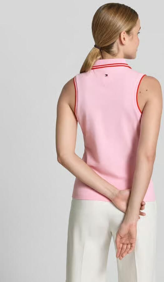 Tommy Hilfiger slim fit poloshirt van katoenmix - Foto 3