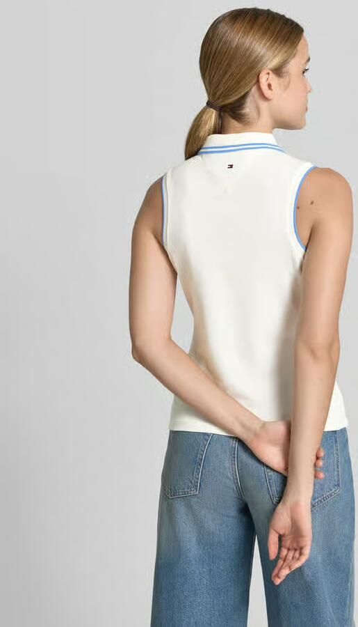 Tommy Hilfiger slim fit poloshirt van katoenmix