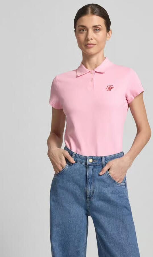 Tommy Hilfiger Slim fit Poloshirt van Katoenmix - Foto 3