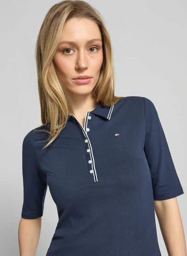 Tommy Hilfiger slim fit poloshirt van lyocellmix - Foto 4