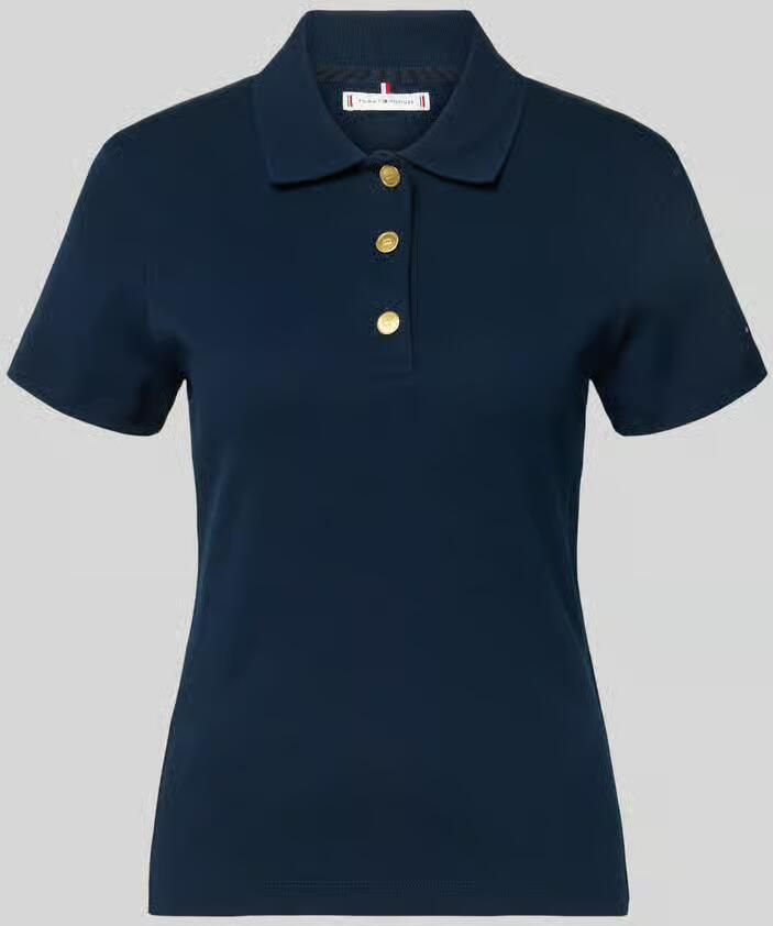 TOMMY HILFIGER Dames Tops & T-shirts Gold Button Slim Donkerblauw - Foto 9
