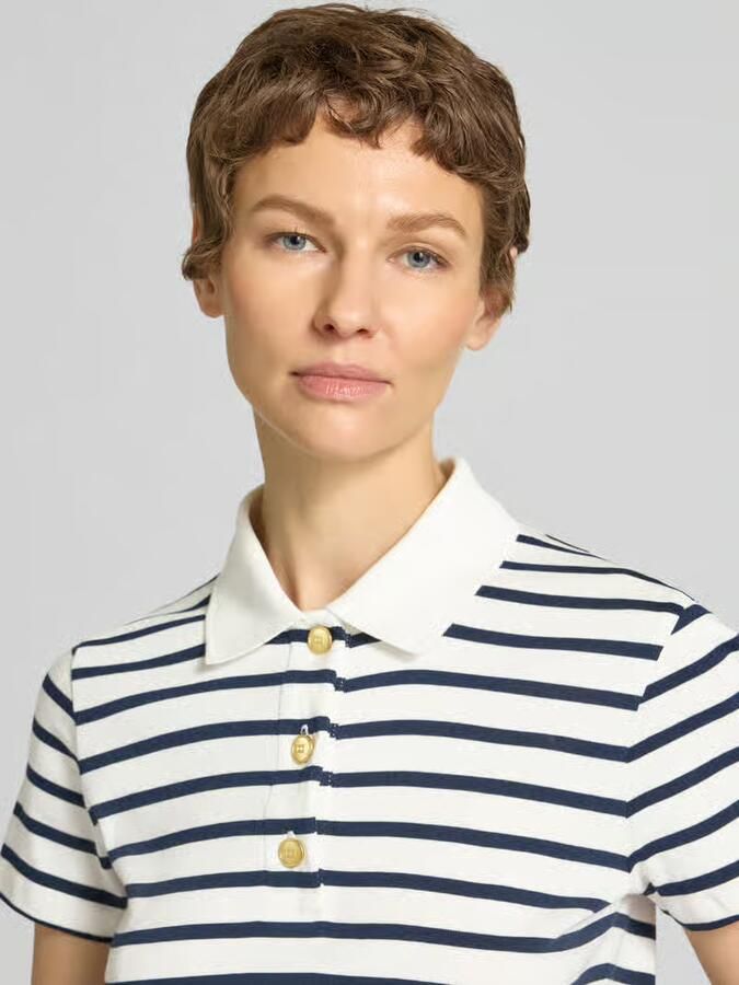 TOMMY HILFIGER Dames Tops & T-shirts Gold Button Slim Multi - Foto 5