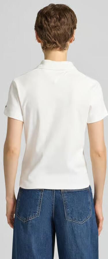 TOMMY HILFIGER Dames Tops & T-shirts Gold Button Slim Wit - Foto 7