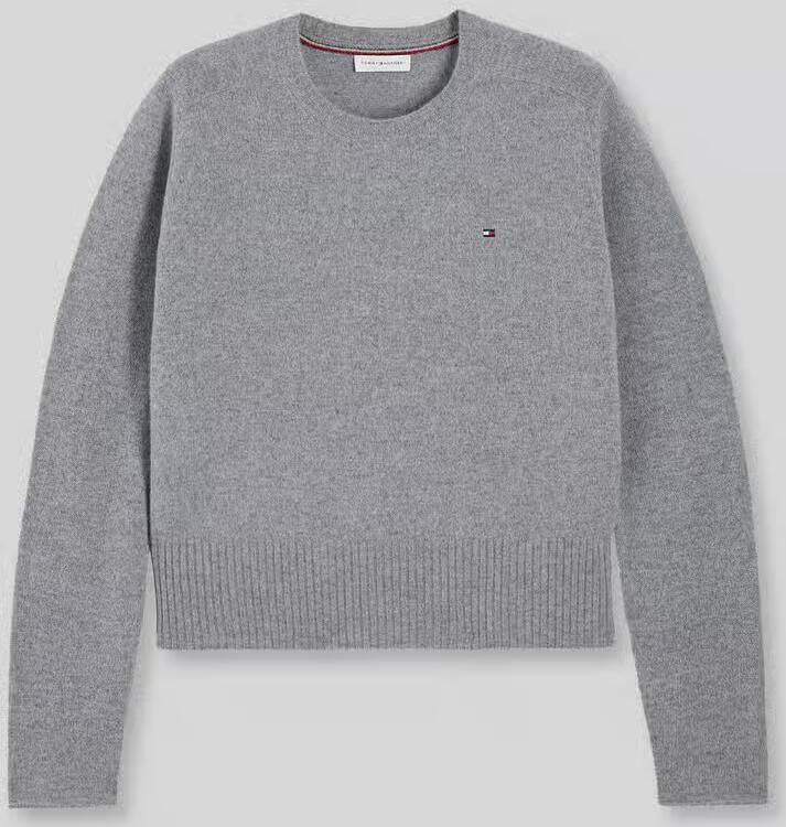 Tommy Hilfiger Slim fit pullover van pure wol