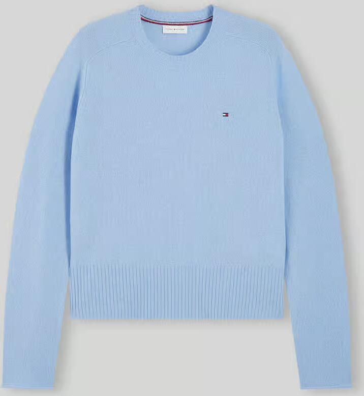 Tommy Hilfiger Slim fit pullover van pure wol