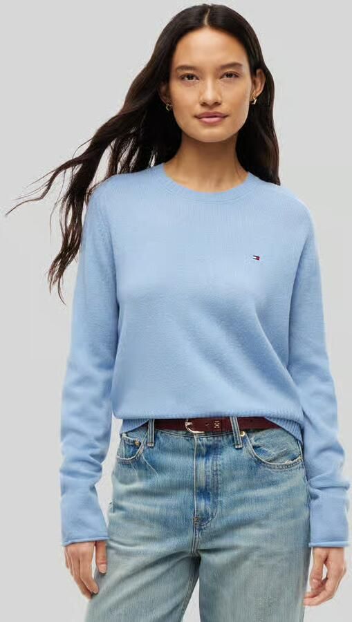 Tommy Hilfiger Slim fit pullover van pure wol - Foto 2