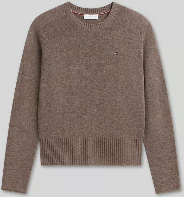 Tommy Hilfiger Slim fit pullover van pure wol