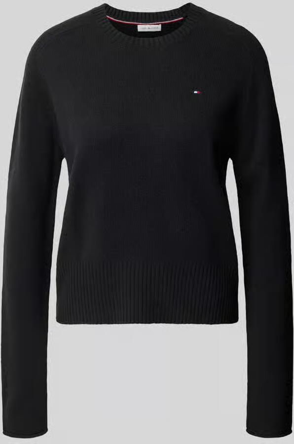 Tommy Hilfiger Slim fit pullover van pure wol