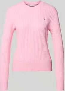 Tommy Hilfiger Slim fit pullover van puur katoen