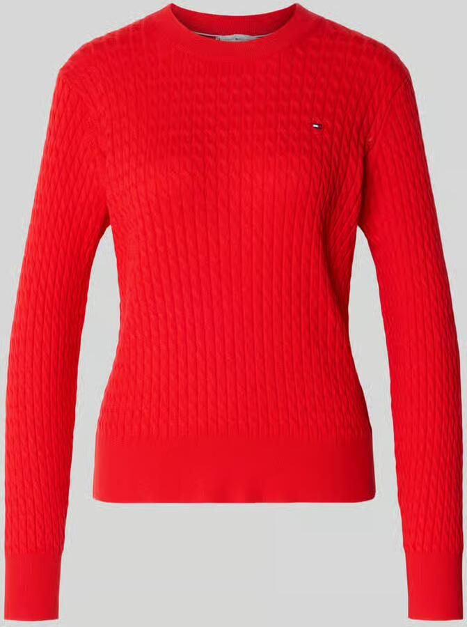 Tommy Hilfiger Slim fit pullover van puur katoen