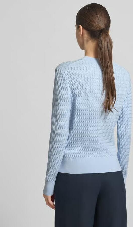 Tommy Hilfiger Trui met ronde hals CO CABLE C-NK LS SWEATER