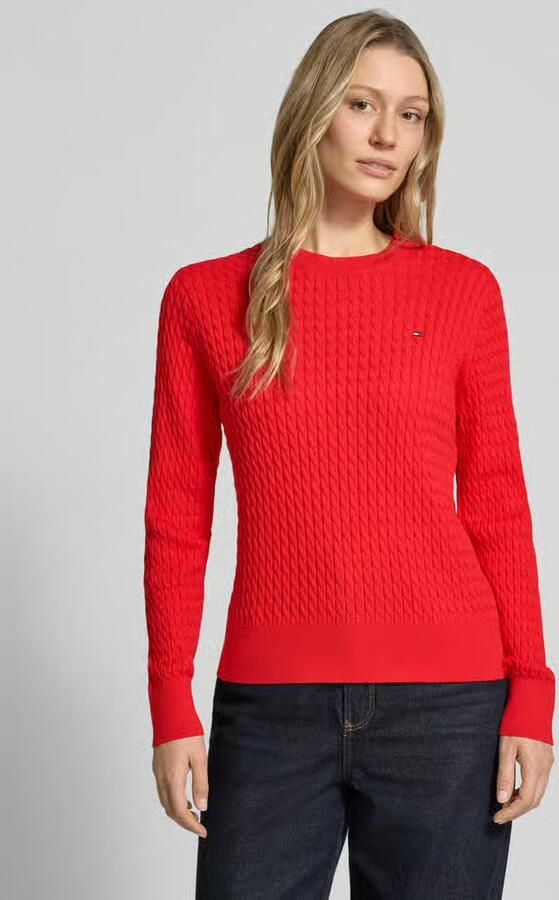 Tommy Hilfiger Slim fit pullover van puur katoen - Foto 2