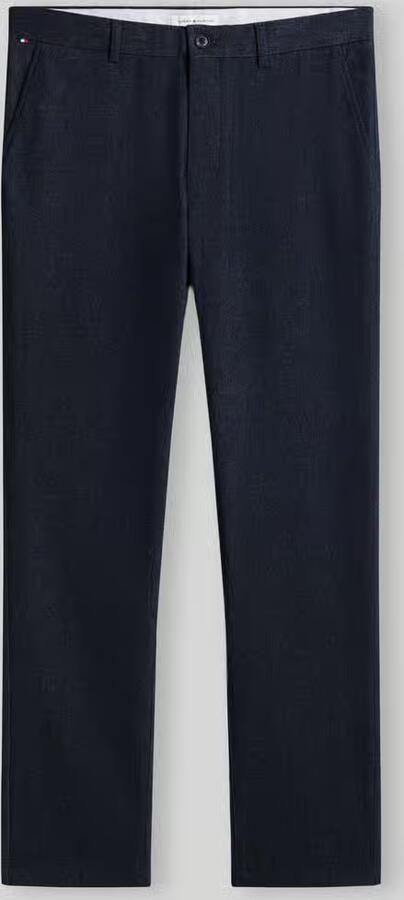 Tommy Hilfiger slim fit recht broek van katoenmix met viscose model 'DENTON'